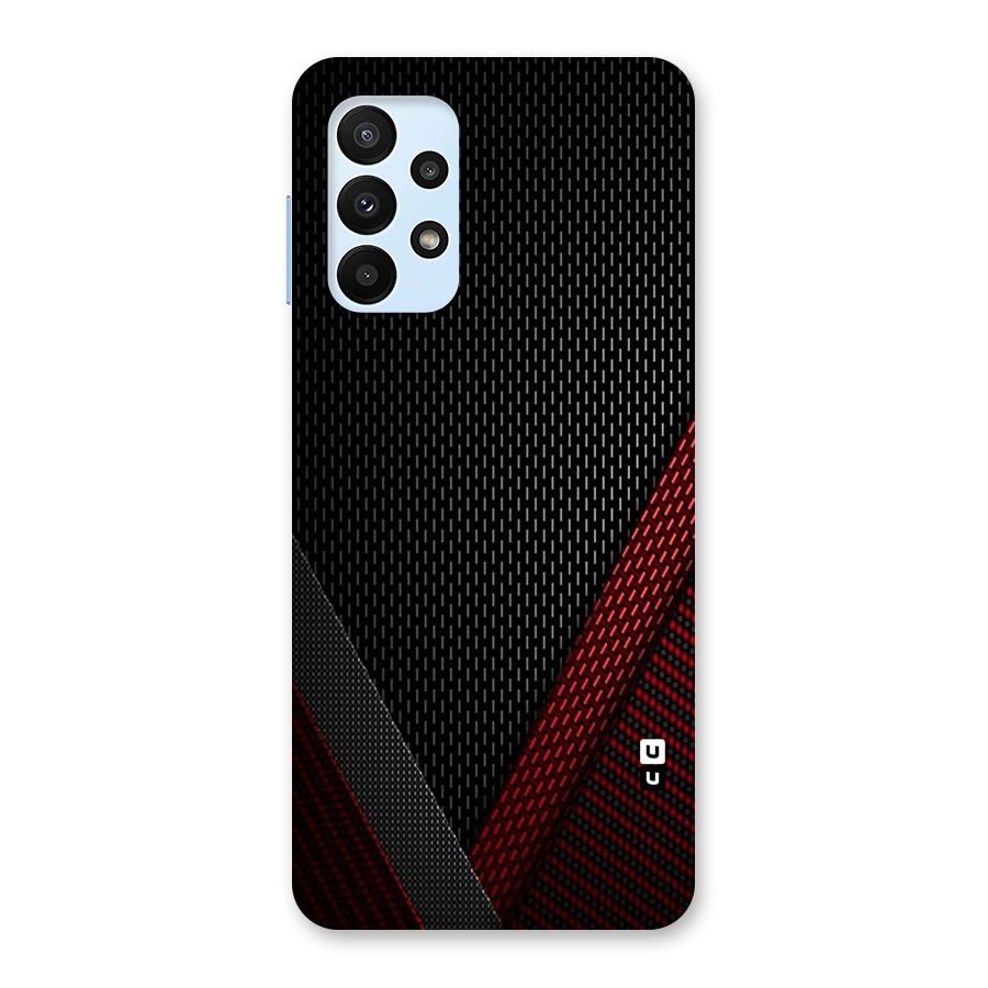 Classy Black Red Design Back Case for Galaxy A23