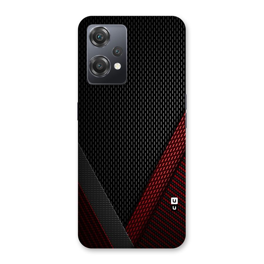 Classy Black Red Design Back Case for OnePlus Nord CE 2 Lite 5G