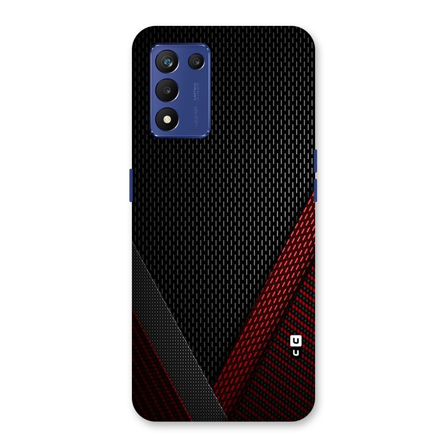 Classy Black Red Design Back Case for Realme 9 5G Speed