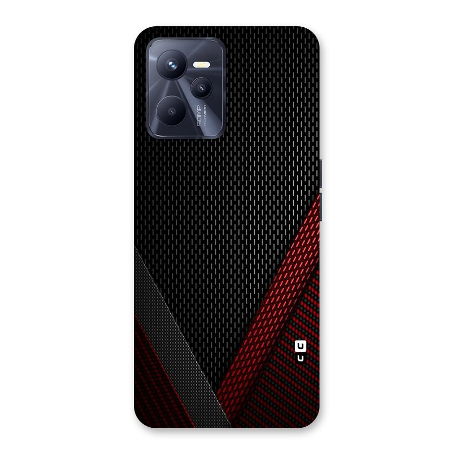 Classy Black Red Design Back Case for Realme C35