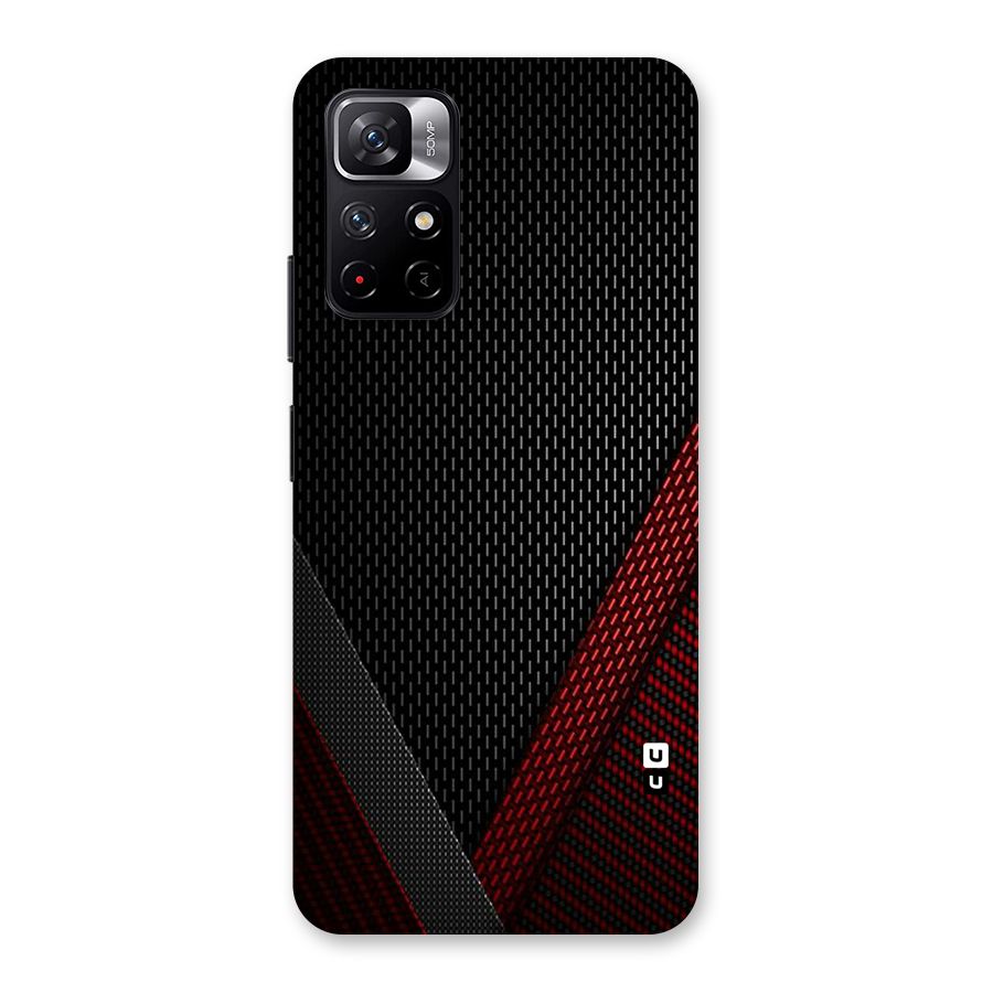 Classy Black Red Design Back Case for Redmi Note 11T 5G