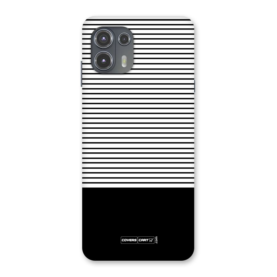 Classy Black Stripes Back Case for Motorola Edge 20 Fusion