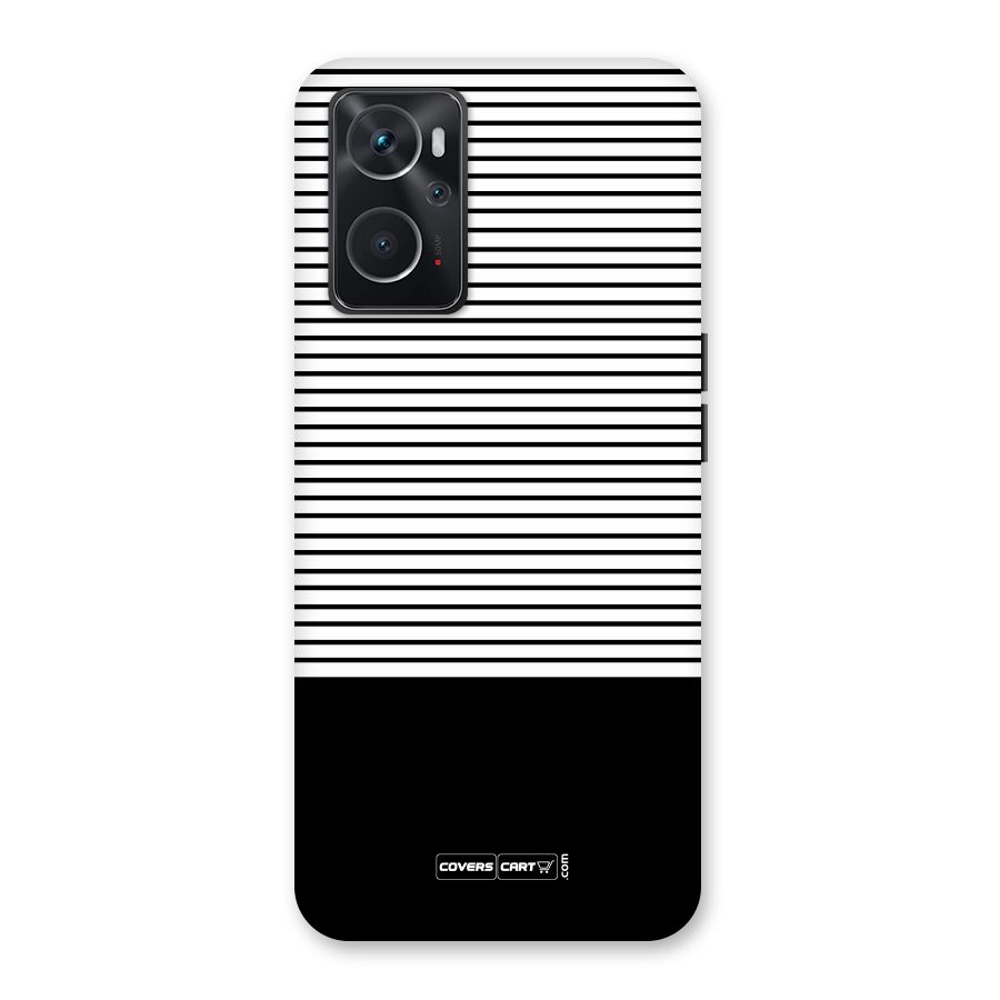 Classy Black Stripes Back Case for Oppo K10 4G