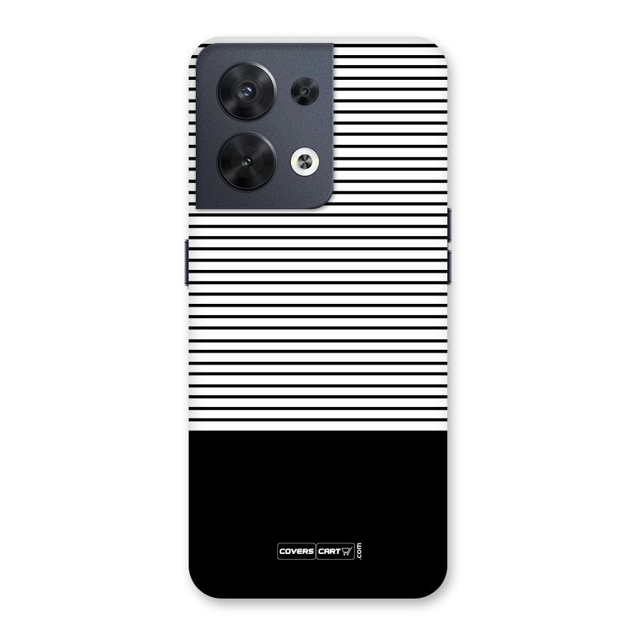 Classy Black Stripes Back Case for Oppo Reno8 5G