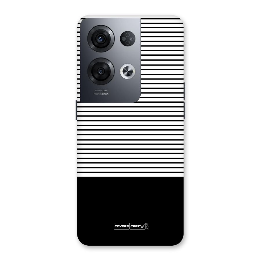 Classy Black Stripes Back Case for Oppo Reno8 Pro 5G