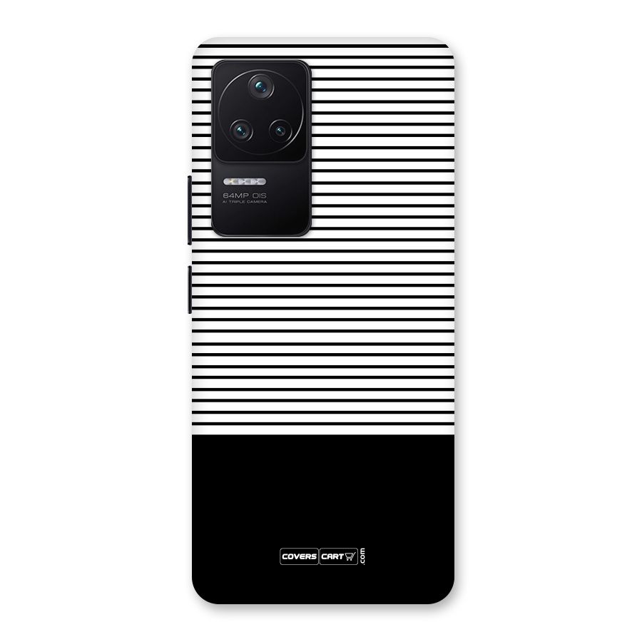 Classy Black Stripes Back Case for Poco F4 5G