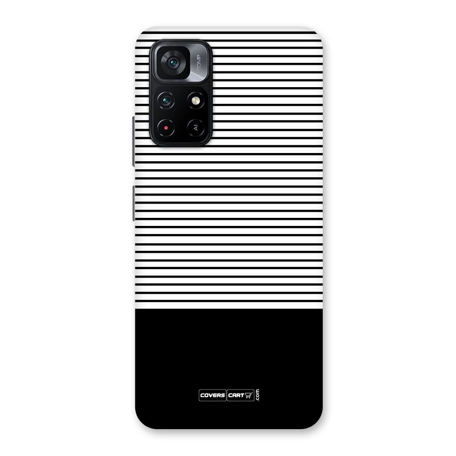 Classy Black Stripes Back Case for Poco M4 Pro 5G
