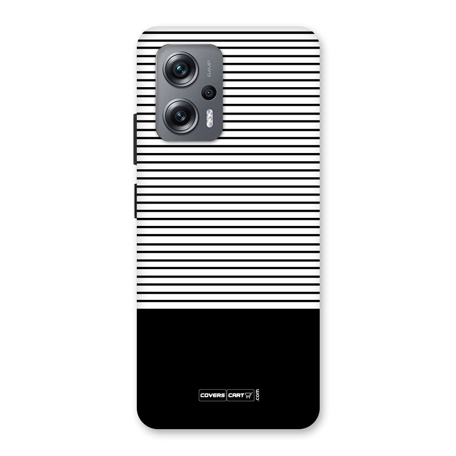 Classy Black Stripes Back Case for Redmi K50i