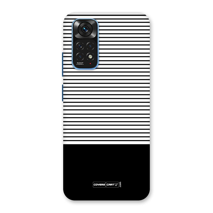 Classy Black Stripes Back Case for Redmi Note 11S