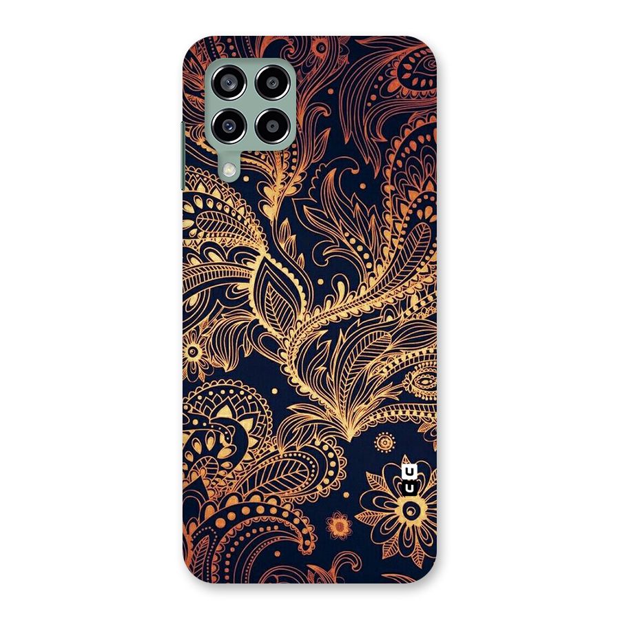 Classy Golden Leafy Design Back Case for Galaxy M33