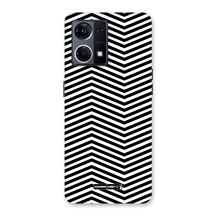 Classy Zig Zag Glass Back Case for Oppo F21 Pro 5G