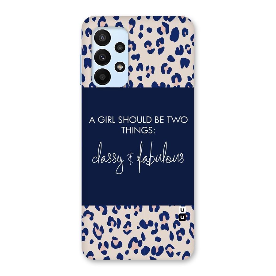 Classy and Fabulous Back Case for Galaxy A23