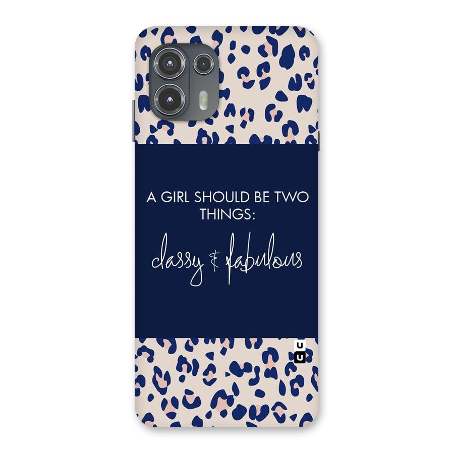 Classy and Fabulous Back Case for Motorola Edge 20 Fusion