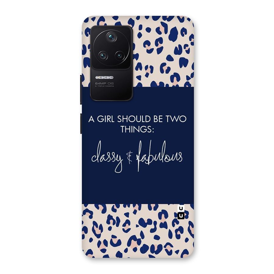 Classy and Fabulous Back Case for Poco F4 5G