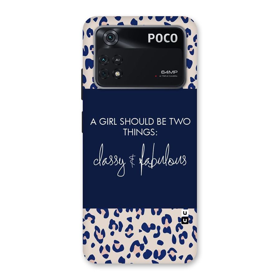 Classy and Fabulous Back Case for Poco M4 Pro 4G