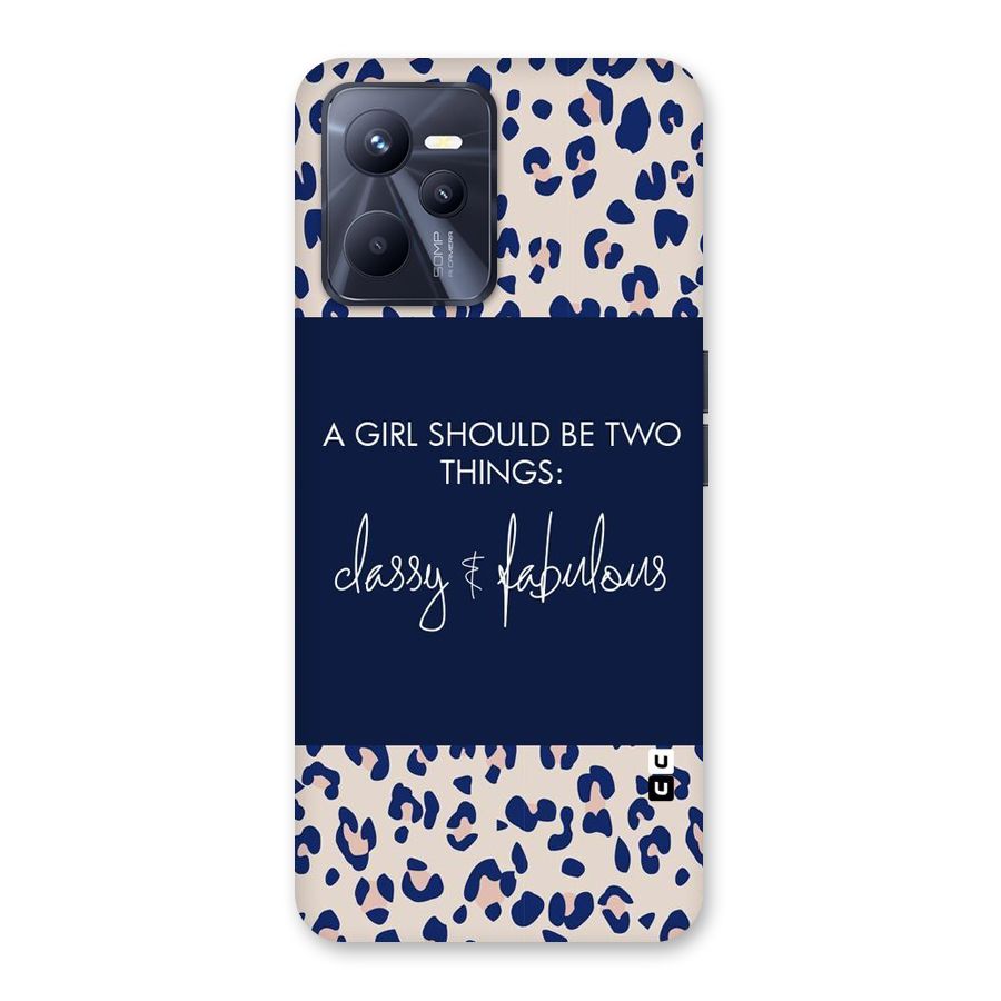 Classy and Fabulous Back Case for Realme C35