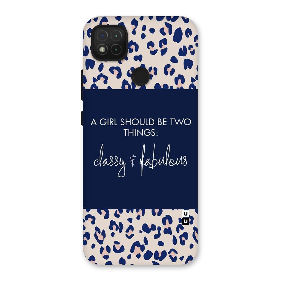 Classy and Fabulous Back Case for Redmi 9 Activ