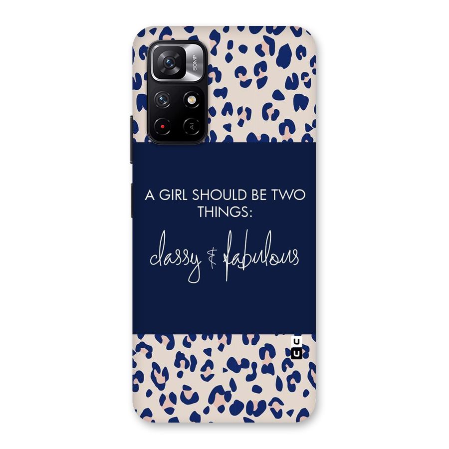 Classy and Fabulous Back Case for Redmi Note 11T 5G