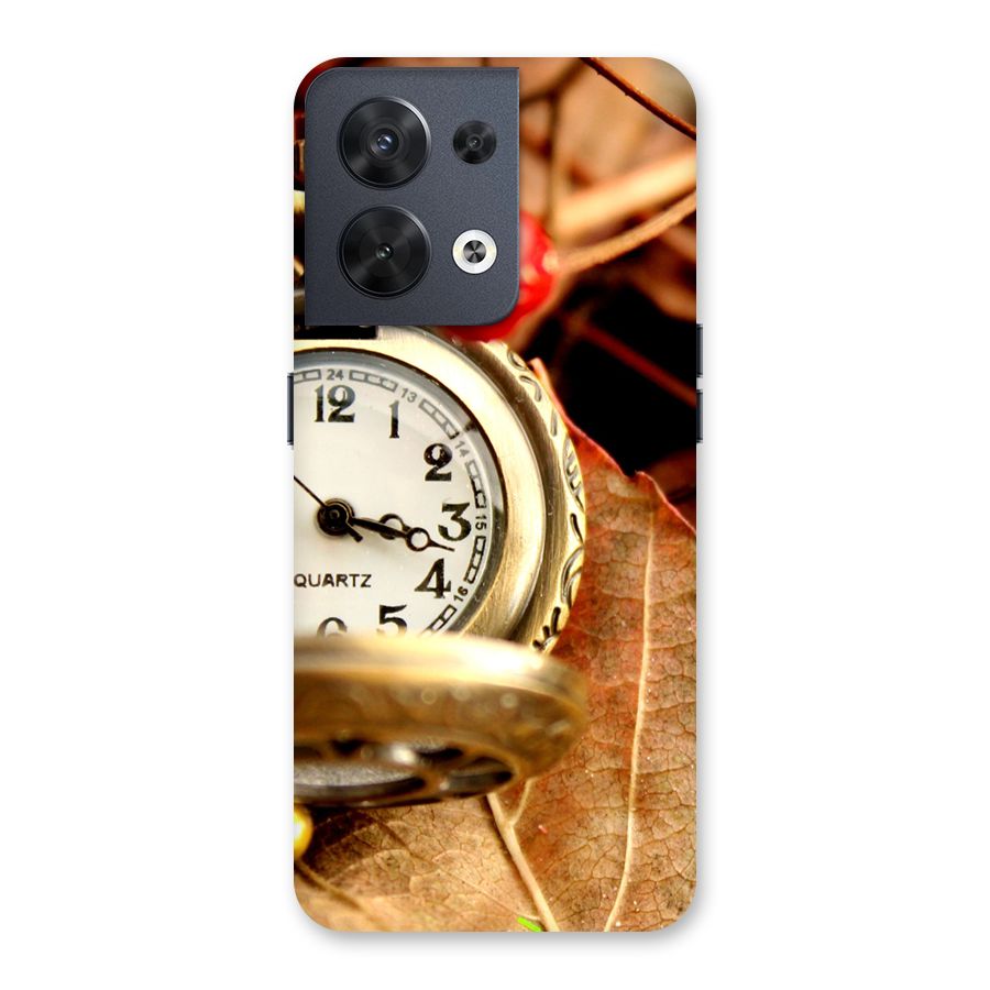 Clock And Cherry Back Case for Oppo Reno8 5G