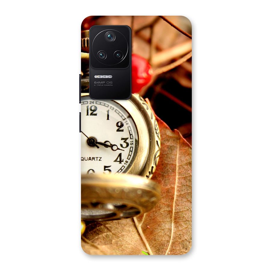 Clock And Cherry Back Case for Poco F4 5G