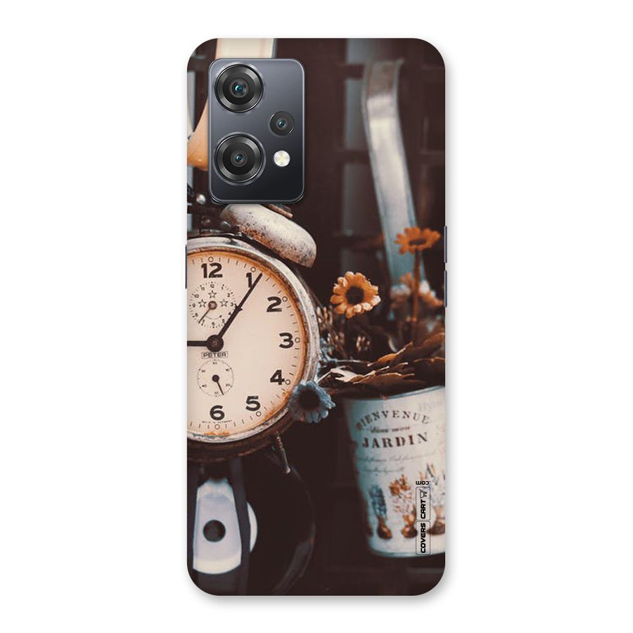 Clock And Flowers Back Case for OnePlus Nord CE 2 Lite 5G