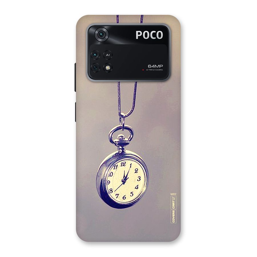 Clock Locket Back Case for Poco M4 Pro 4G