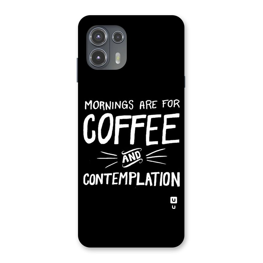 Coffee And Contemplation Back Case for Motorola Edge 20 Fusion