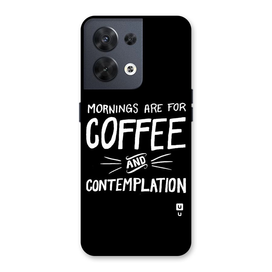 Coffee And Contemplation Back Case for Oppo Reno8 5G