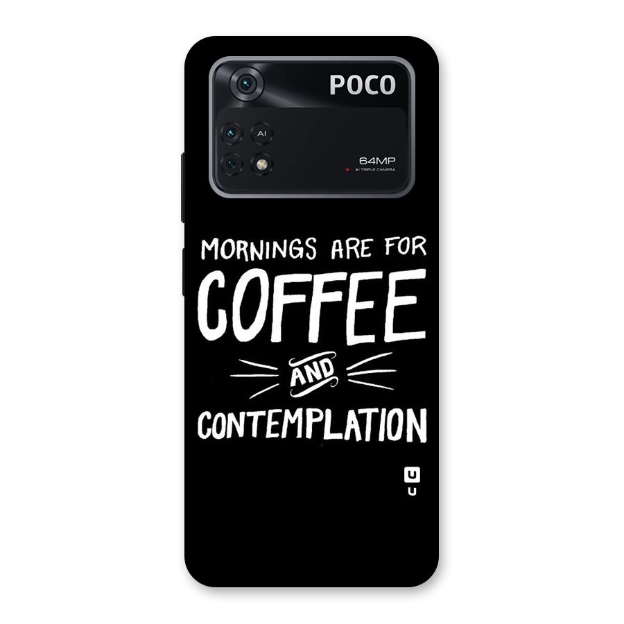 Coffee And Contemplation Back Case for Poco M4 Pro 4G