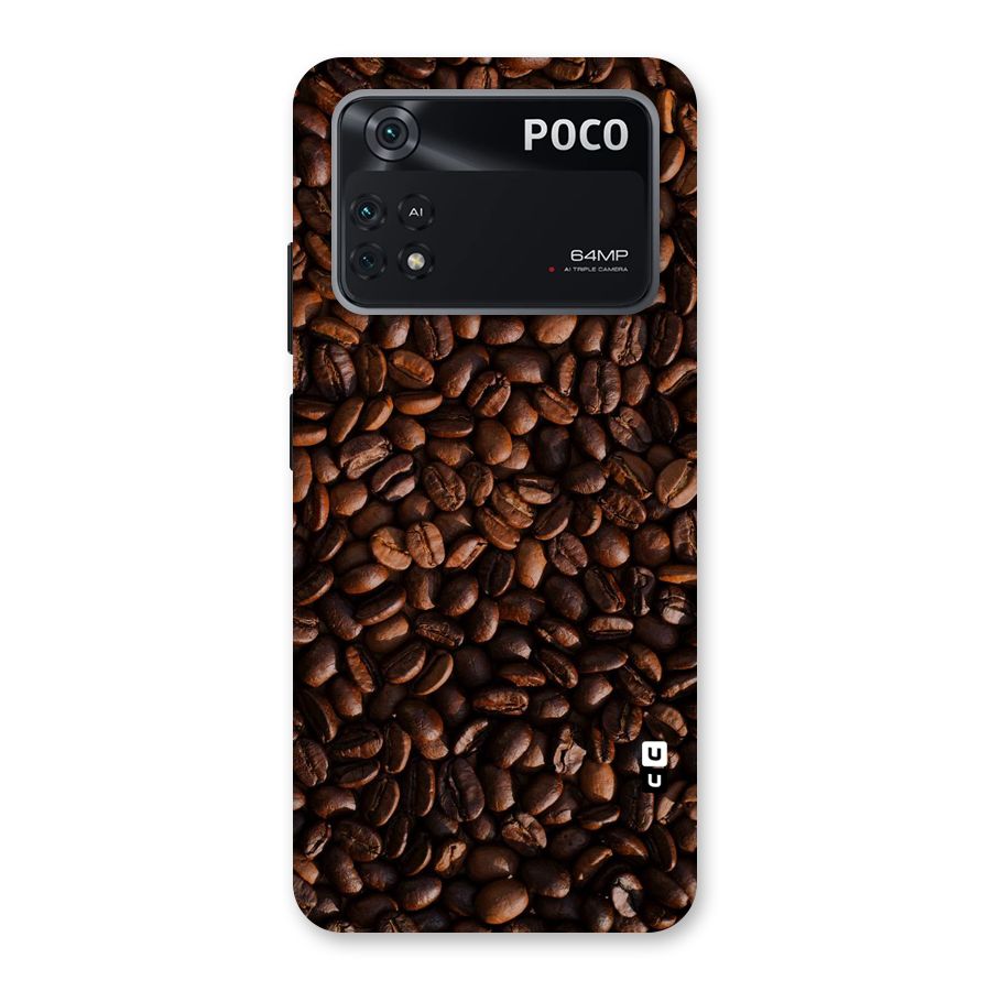 Coffee Beans Scattered Back Case for Poco M4 Pro 4G