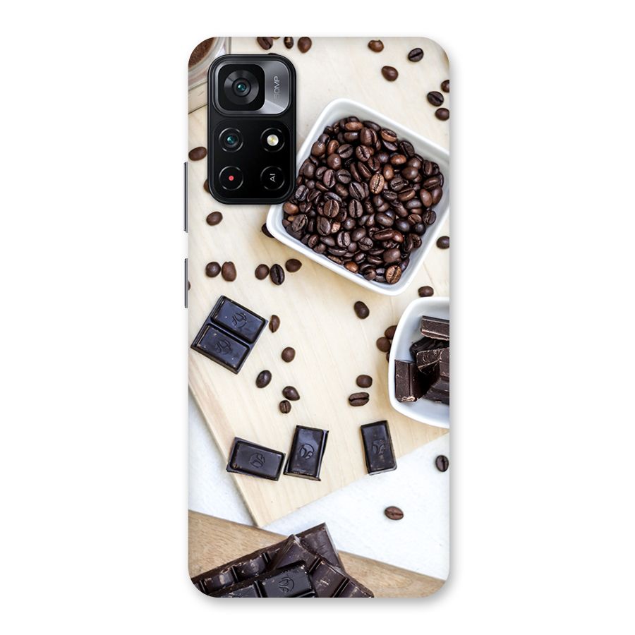 Coffee Beans and Chocolate Back Case for Poco M4 Pro 5G