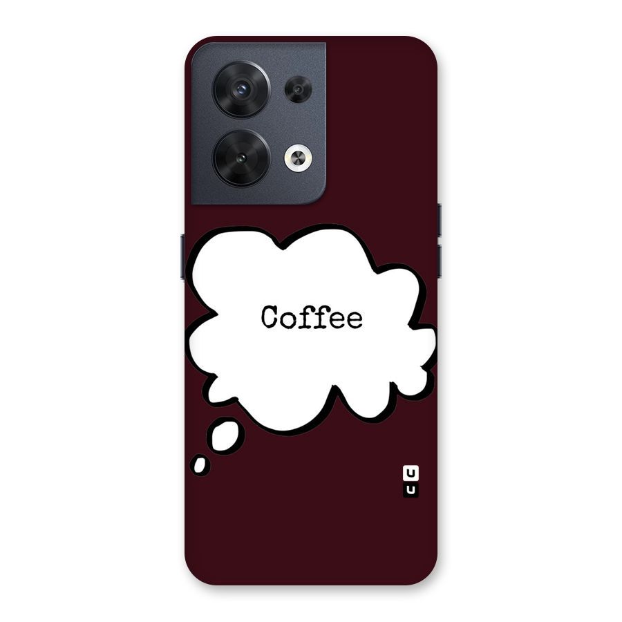 Coffee Bubble Back Case for Oppo Reno8 5G