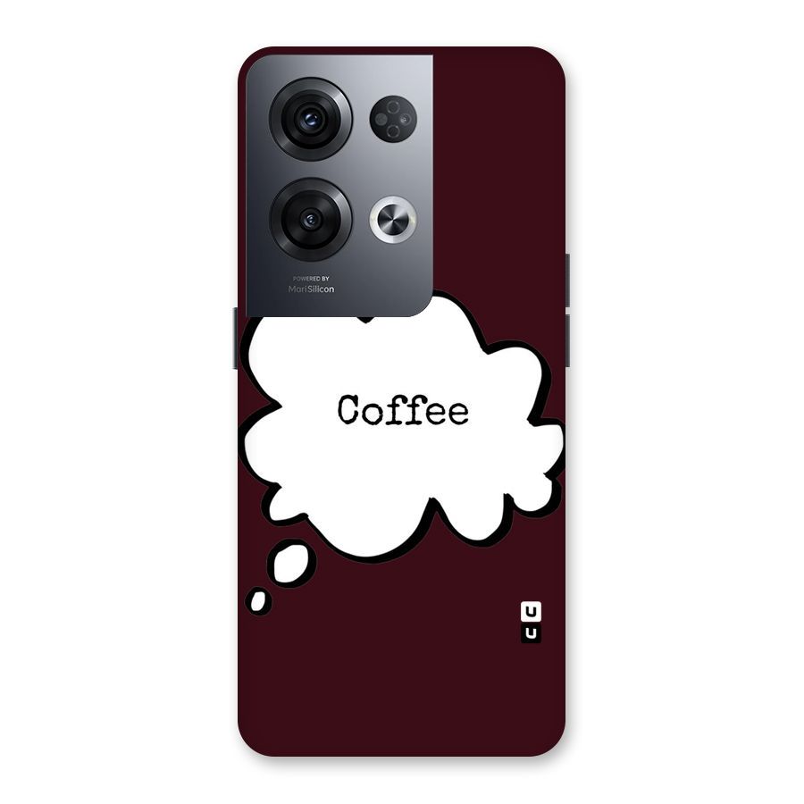 Coffee Bubble Back Case for Oppo Reno8 Pro 5G