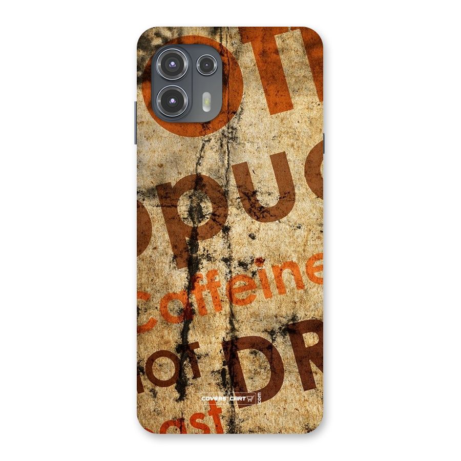 Coffee Caffeine Back Case for Motorola Edge 20 Fusion