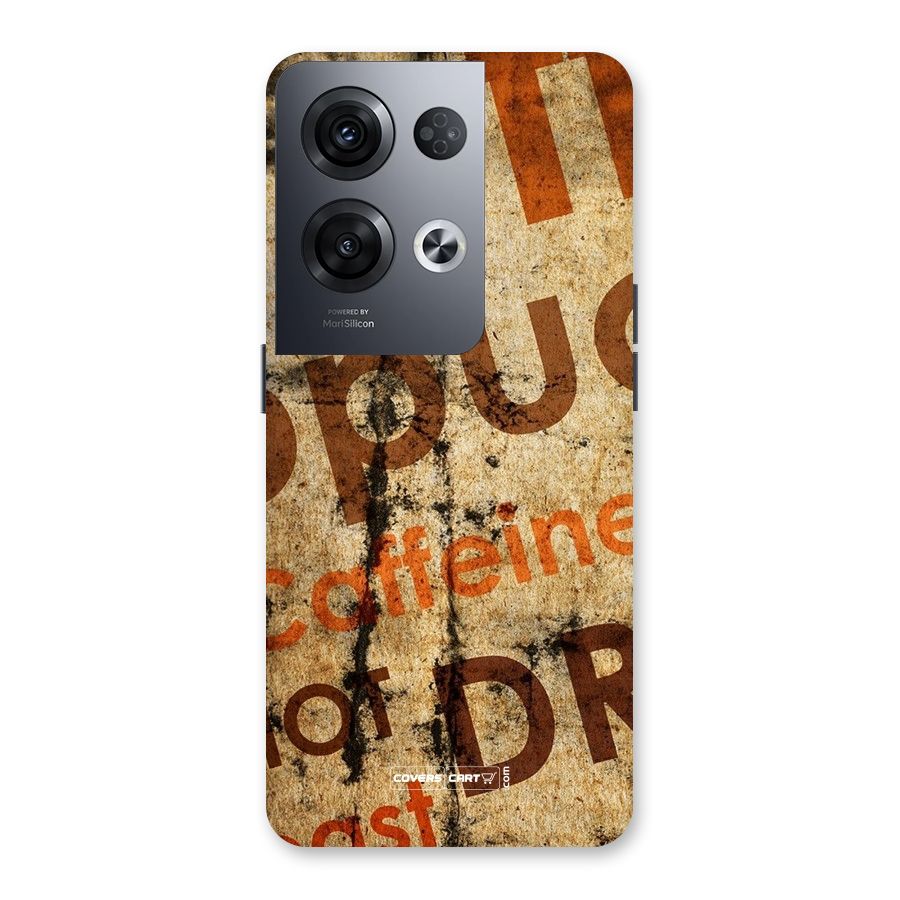 Coffee Caffeine Back Case for Oppo Reno8 Pro 5G