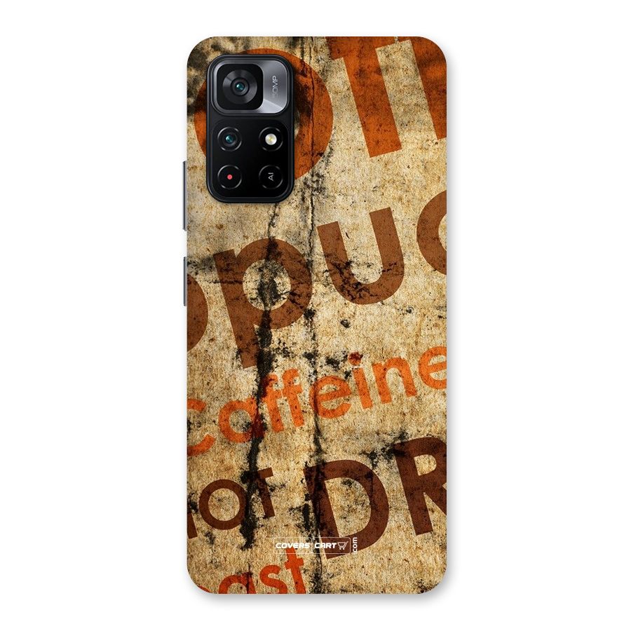 Coffee Caffeine Back Case for Poco M4 Pro 5G