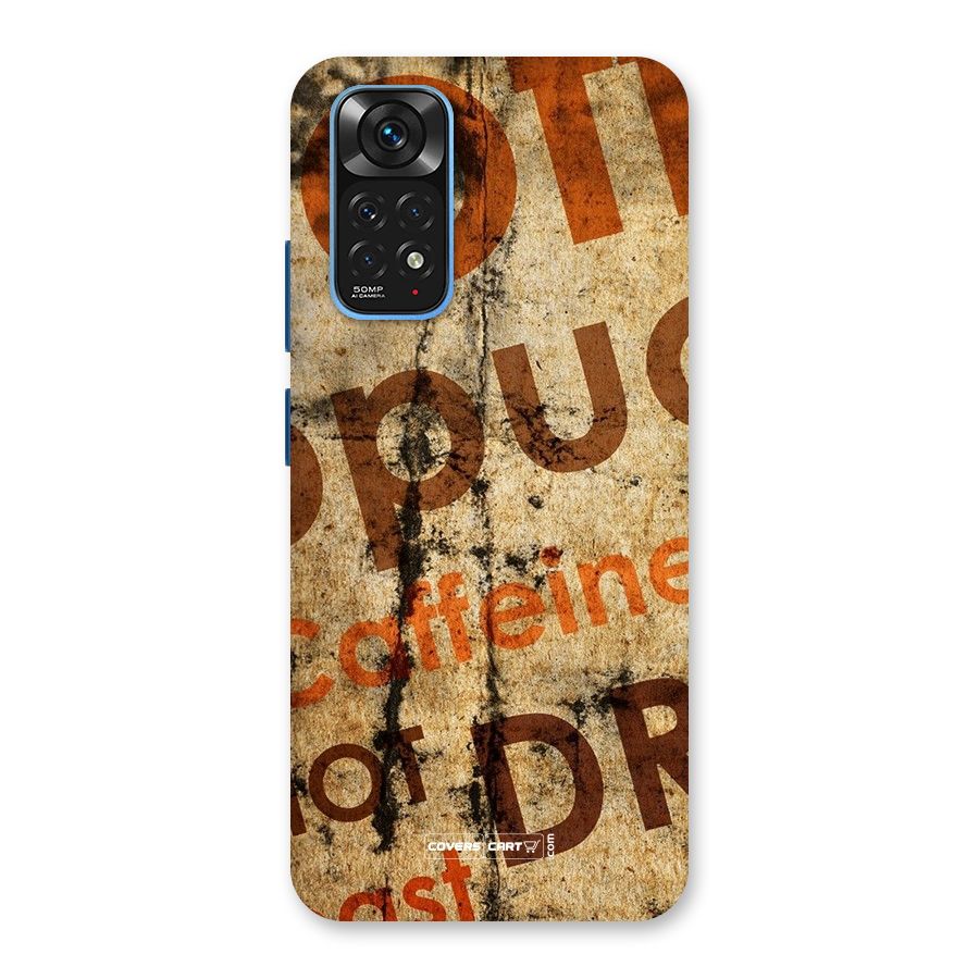 Coffee Caffeine Back Case for Redmi Note 11S