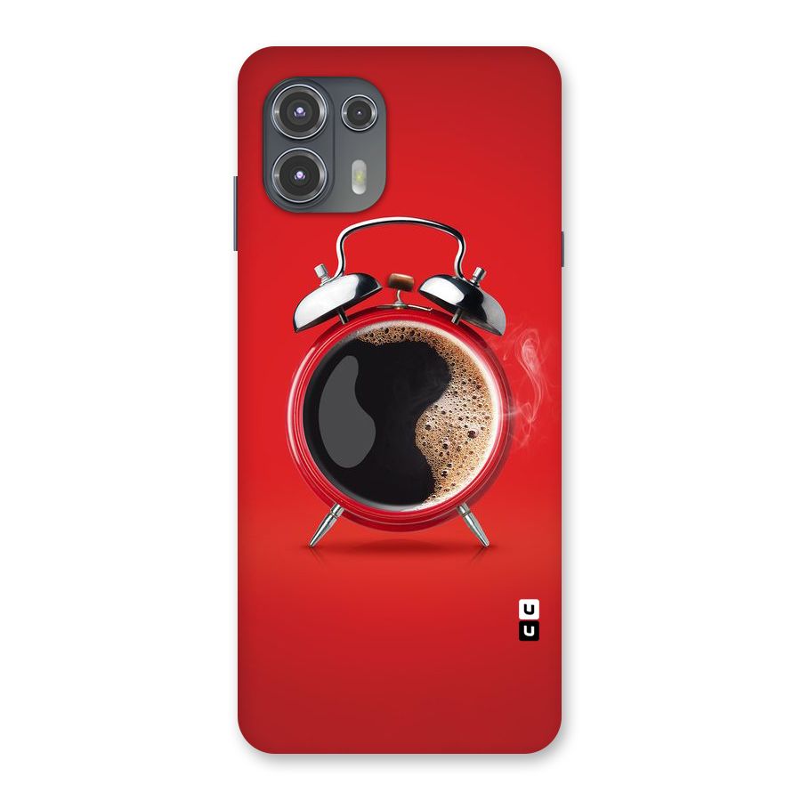 Coffee Clock Back Case for Motorola Edge 20 Fusion