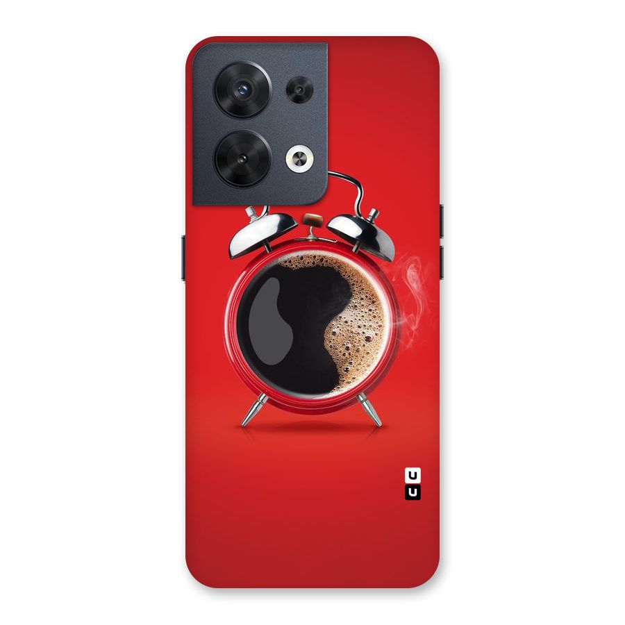 Coffee Clock Back Case for Oppo Reno8 5G