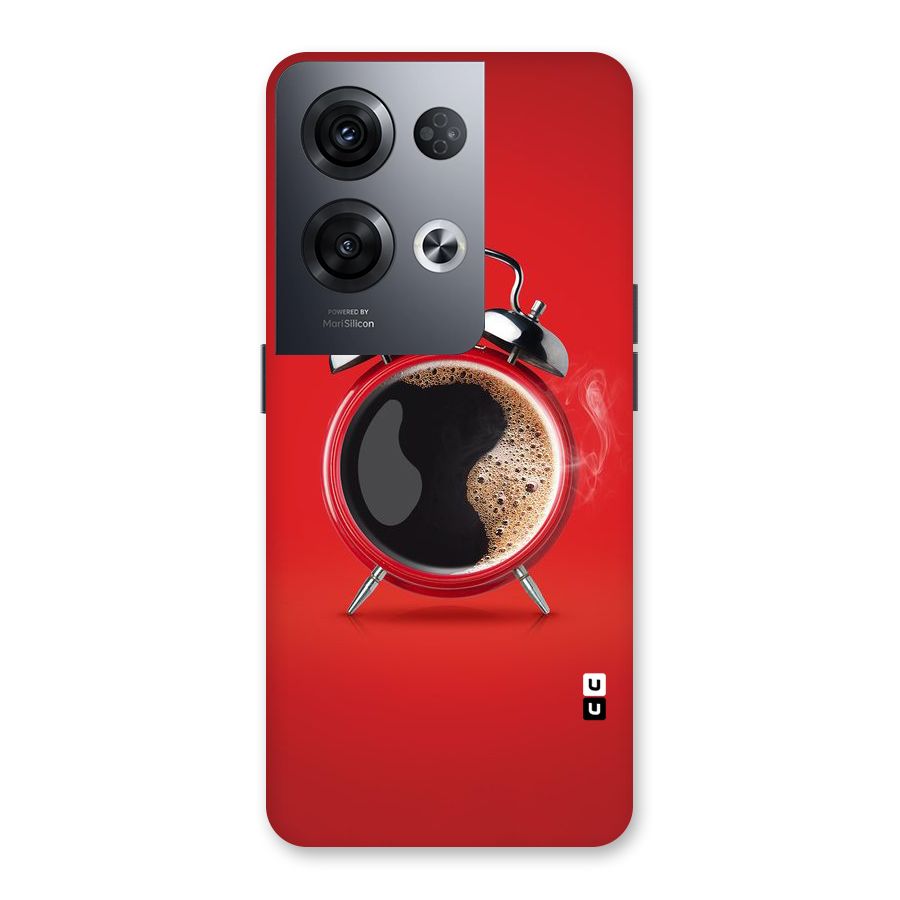 Coffee Clock Back Case for Oppo Reno8 Pro 5G