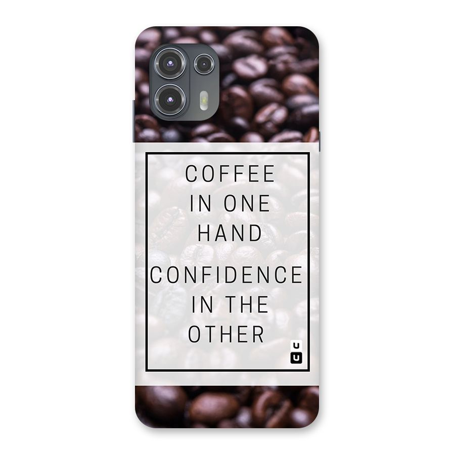 Coffee Confidence Quote Back Case for Motorola Edge 20 Fusion