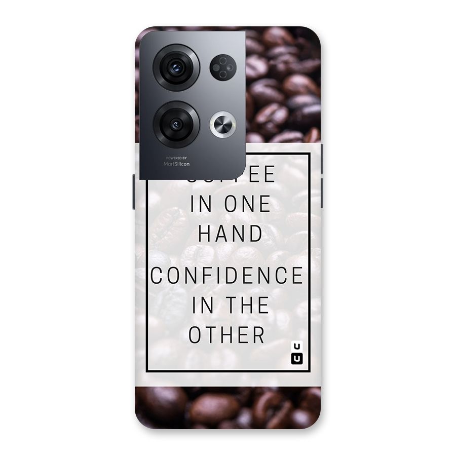 Coffee Confidence Quote Back Case for Oppo Reno8 Pro 5G