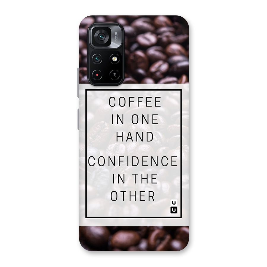 Coffee Confidence Quote Back Case for Poco M4 Pro 5G