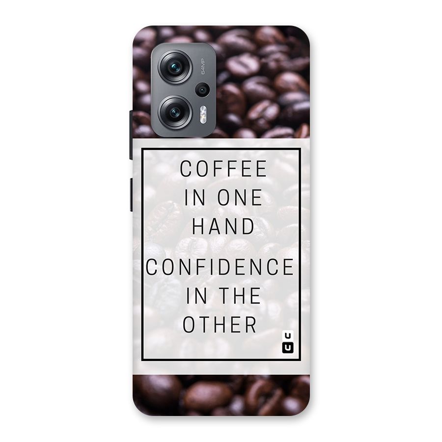 Coffee Confidence Quote Back Case for Redmi K50i
