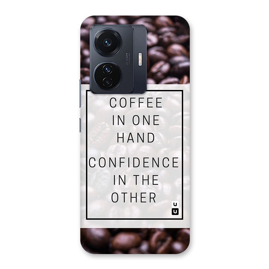 Coffee Confidence Quote Back Case for Vivo T1 Pro