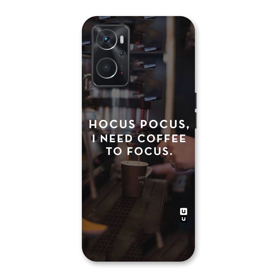Coffee Focus Back Case for Oppo K10 4G