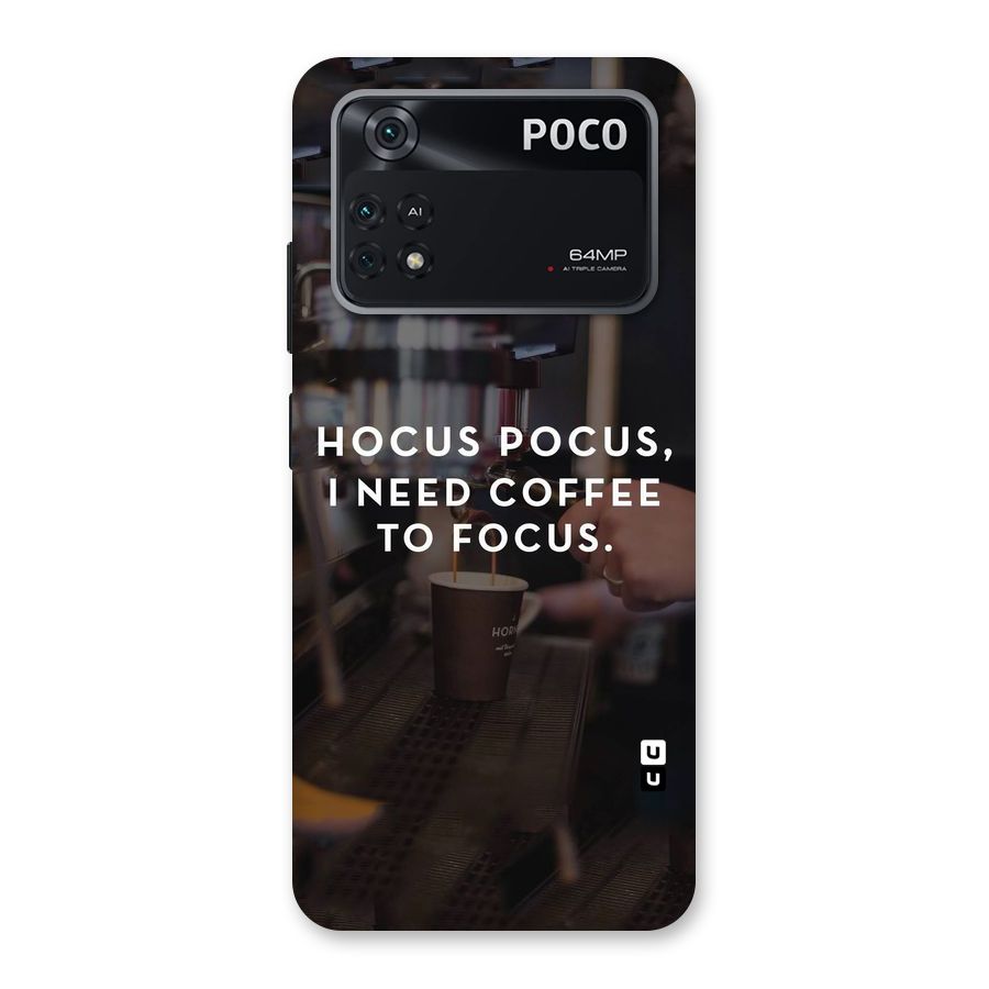 Coffee Focus Back Case for Poco M4 Pro 4G