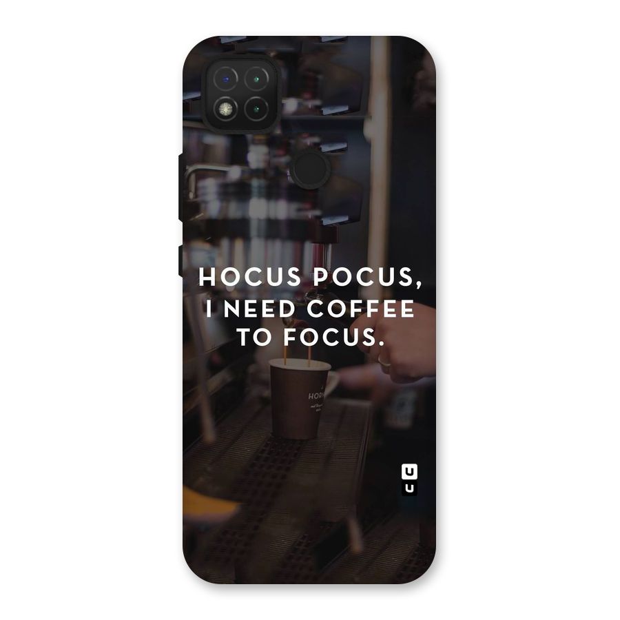 Coffee Focus Back Case for Redmi 9 Activ
