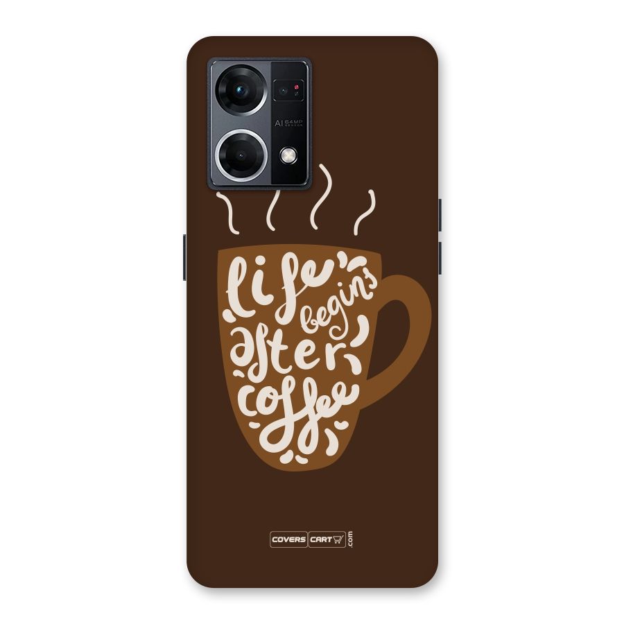 Coffee Mug Glass Back Case for Oppo F21 Pro 5G