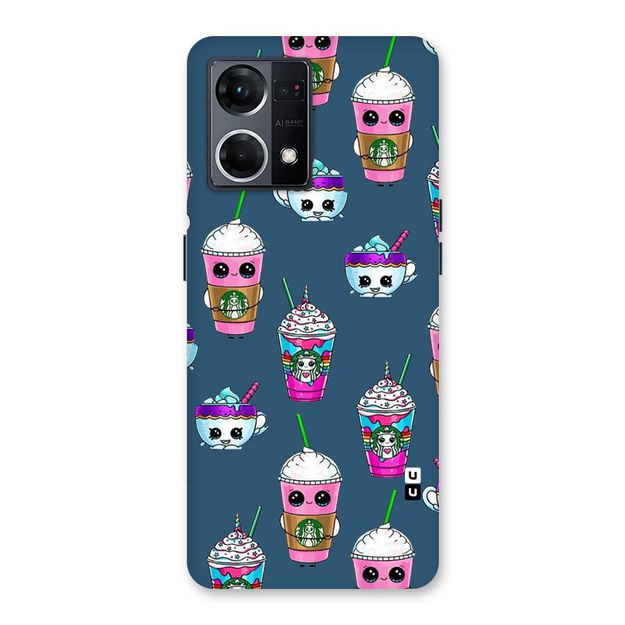 Coffee Mugs Glass Back Case for Oppo F21 Pro 5G